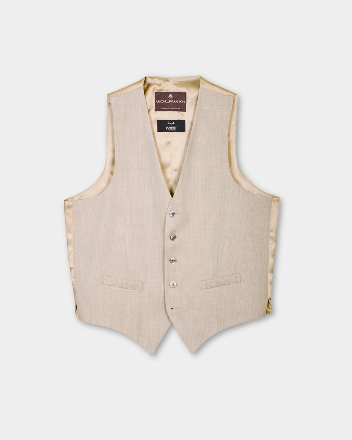 Carlo Waistcoat - Box Beige - Hugo Sthlm