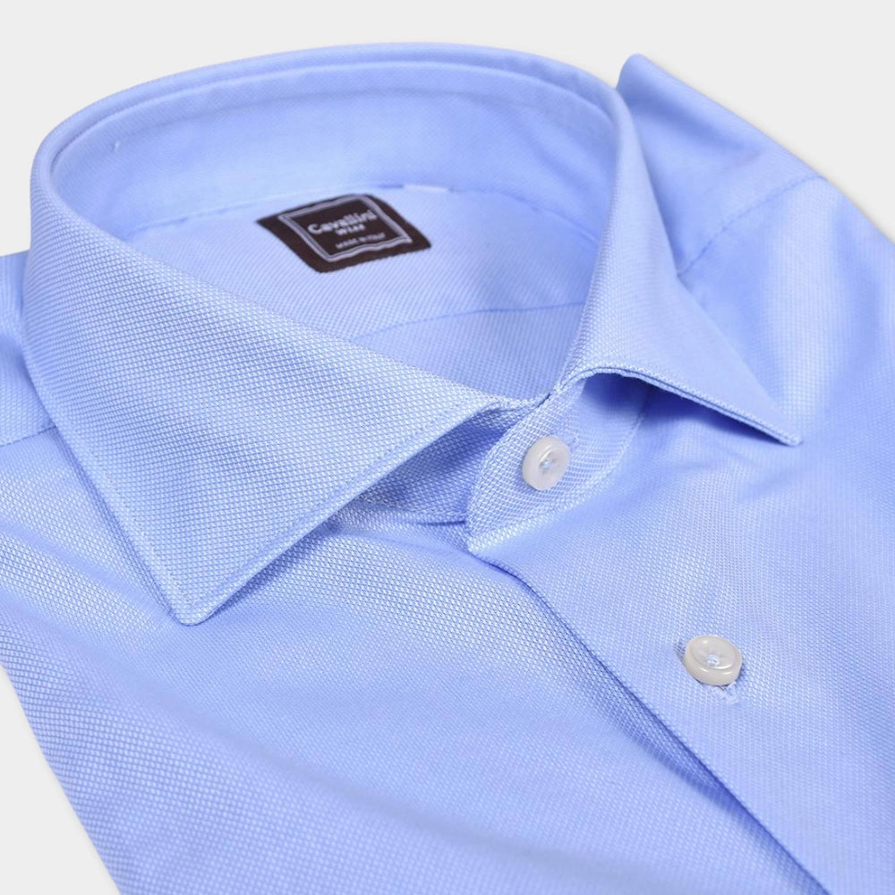 Tailor Fit Cutaway Shirt - Blue - Hugo Sthlm