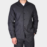 Cedar Flannel Overshirt - Anthracite - Hugo Sthlm