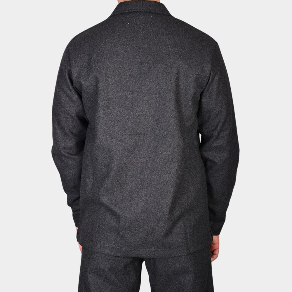 Cedar Flannel Overshirt - Anthracite - Hugo Sthlm