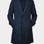 Checked Coat - Grey/Navy - Hugo Sthlm