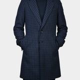 Checked Coat - Grey/Navy - Hugo Sthlm