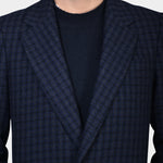 Checked Coat - Grey/Navy - Hugo Sthlm