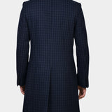 Checked Coat - Grey/Navy - Hugo Sthlm