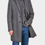 Checked Coat - Brown/Navy - Hugo Sthlm