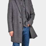 Checked Coat - Brown/Navy - Hugo Sthlm