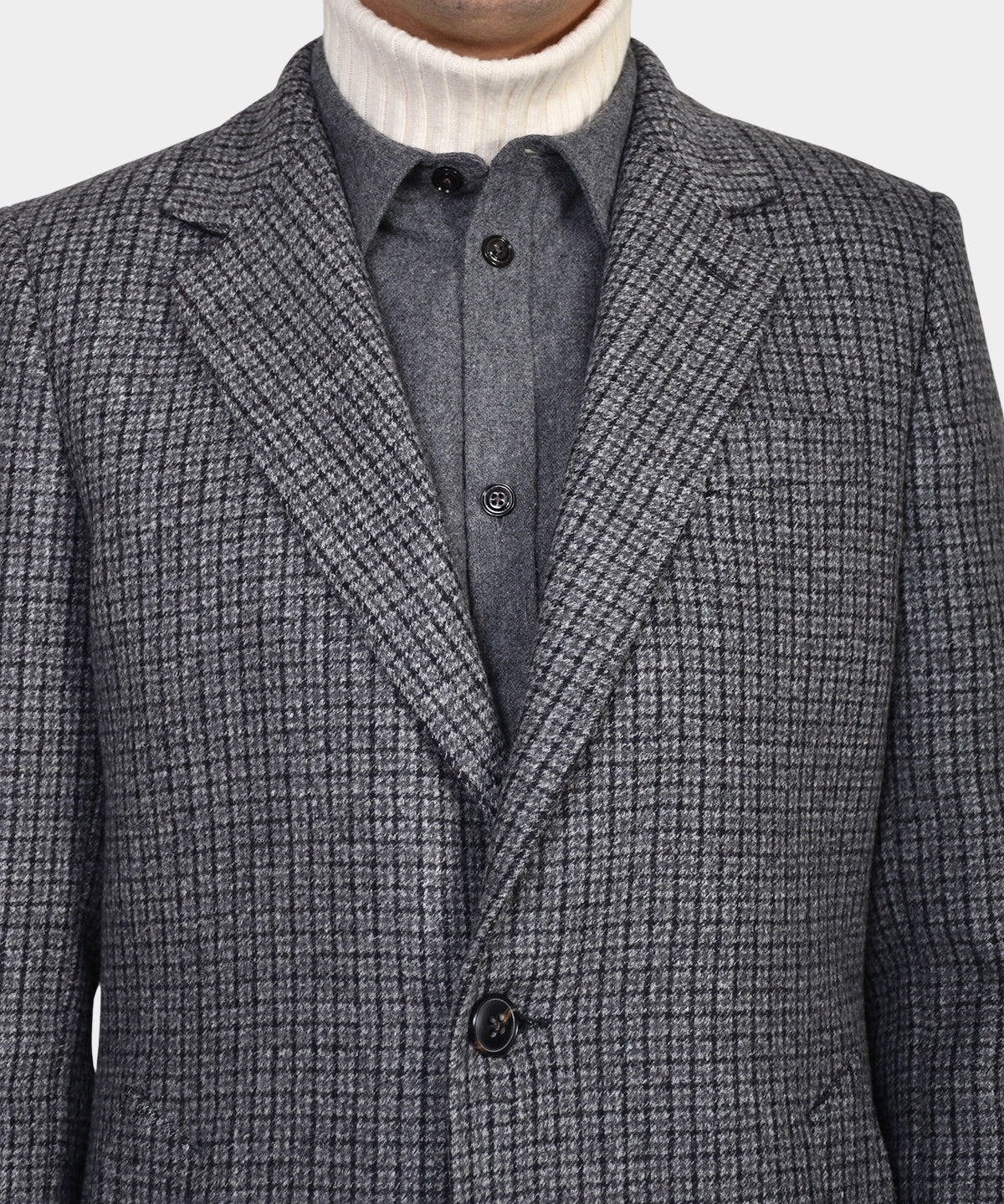 Checked Coat - Brown/Navy - Hugo Sthlm