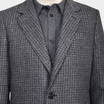 Checked Coat - Brown/Navy - Hugo Sthlm