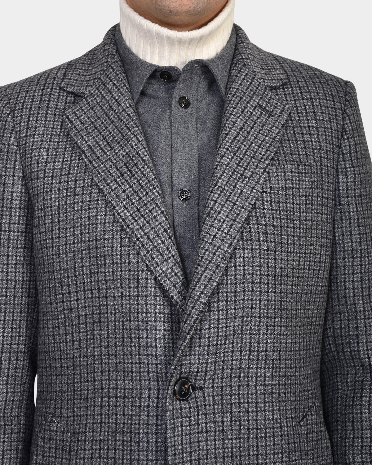 Checked Coat - Brown/Navy - Hugo Sthlm