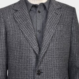 Checked Coat - Brown/Navy - Hugo Sthlm