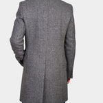 Checked Coat - Brown/Navy - Hugo Sthlm