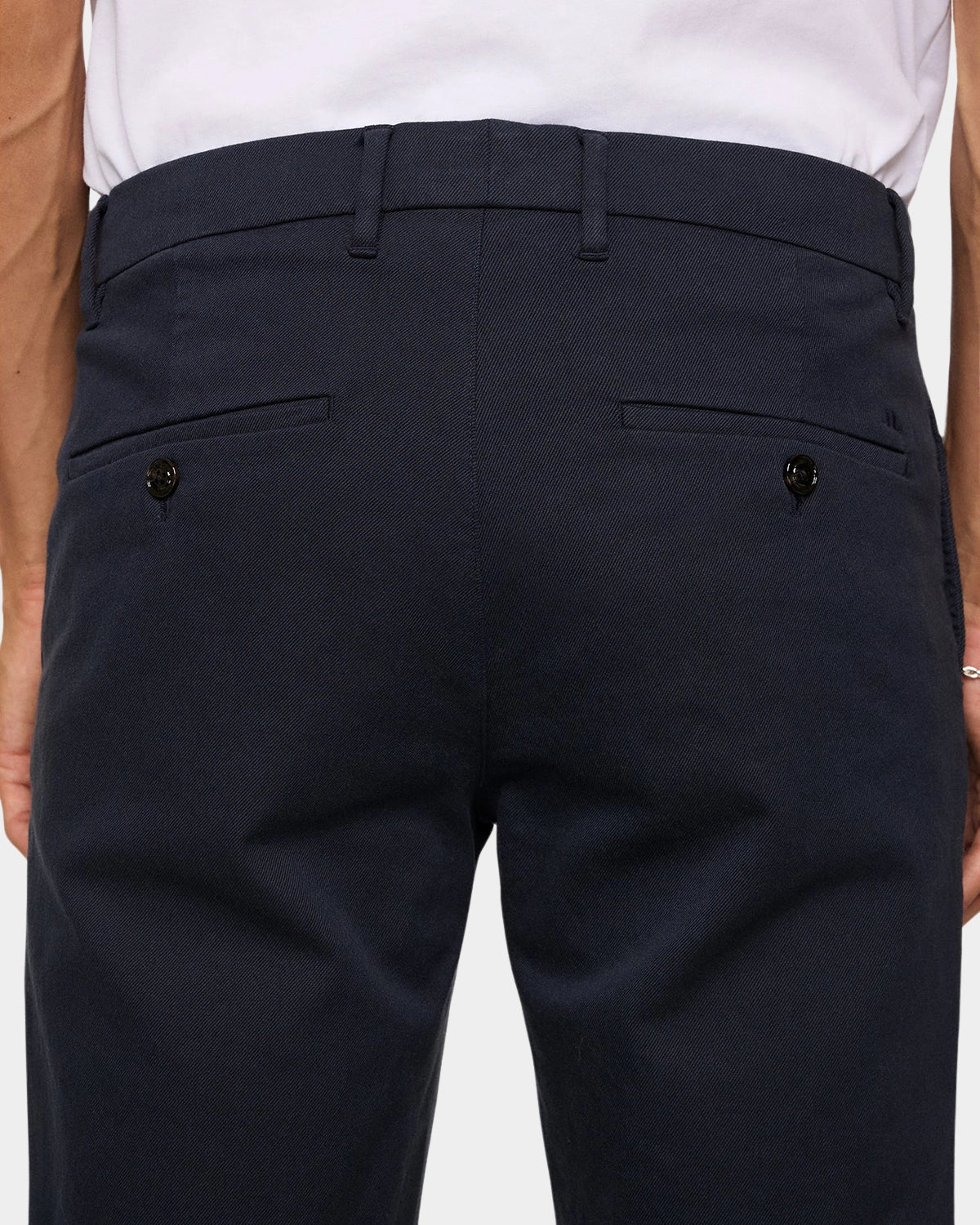 Ched Flannel Twill Pants - JL Navy - Hugo Sthlm
