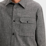 Coen Mouline Structure Shirt - Black