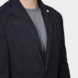 Cotton Two Button Suit - Black