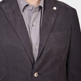 Cotton Two Button Suit - Brown