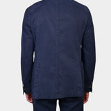 Cotton Two Button Suit - Navy