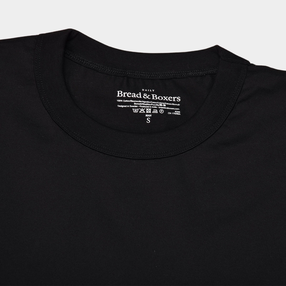 Crew-Neck Pima - Black - Hugo Sthlm