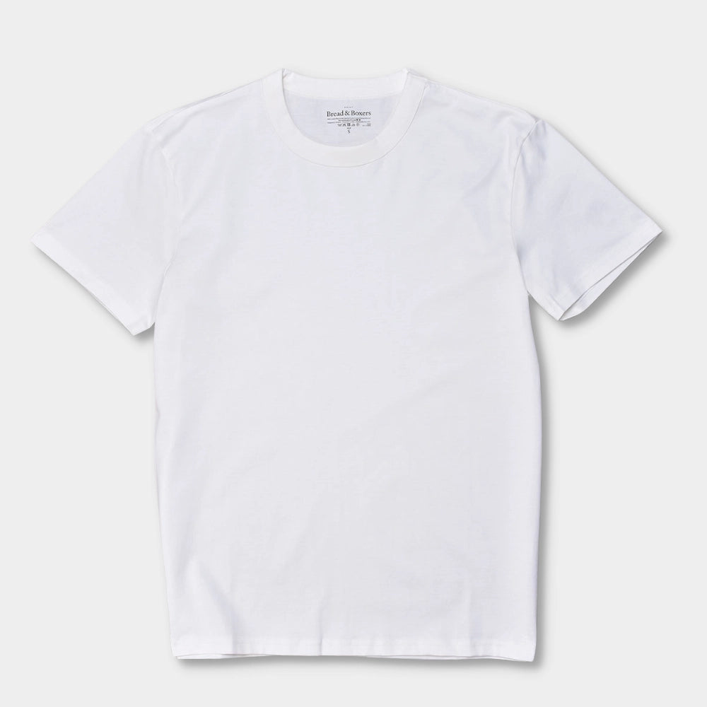 Crew-Neck Pima - Off White - Hugo Sthlm