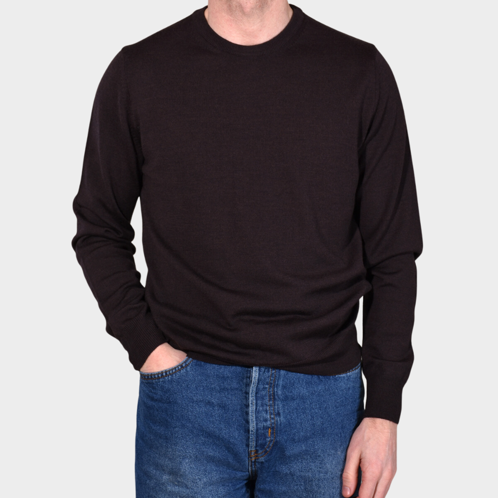 Crewneck 12 GG Merino - Chocloate - Hugo Sthlm