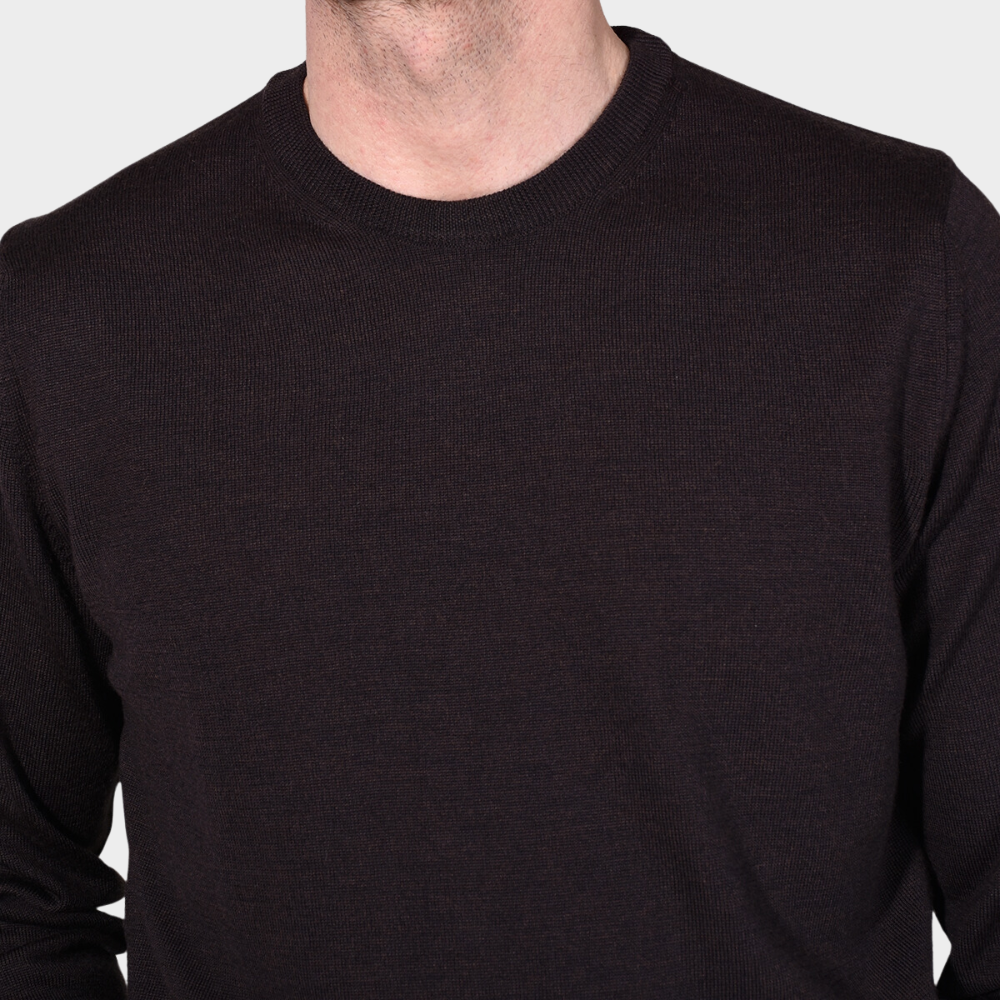 Crewneck 12 GG Merino - Chocloate - Hugo Sthlm