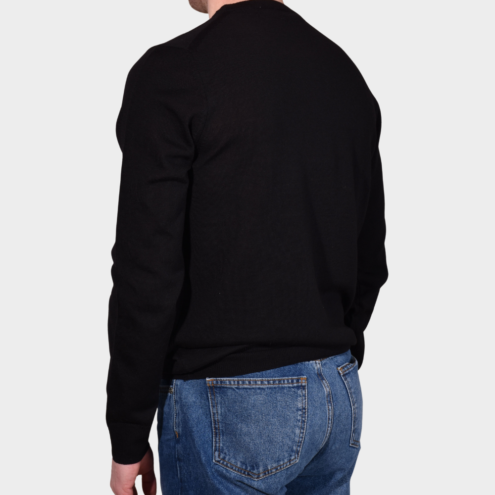 Crewneck 12 GG Merino - Black - Hugo Sthlm