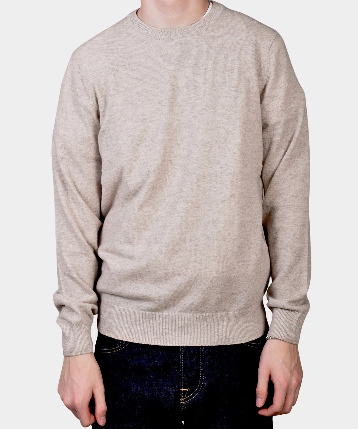Crewneck 12 GG Cash Blend - Beige - Hugo Sthlm