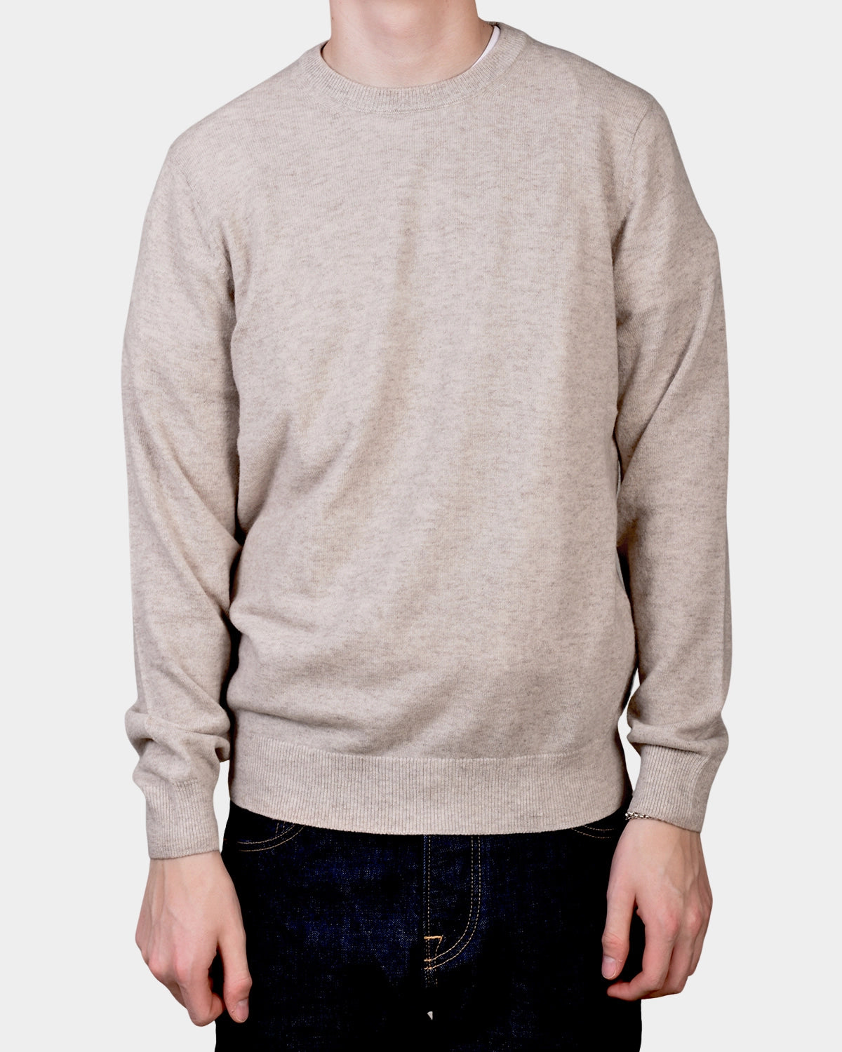 Crewneck 12 GG Cash Blend - Beige - Hugo Sthlm