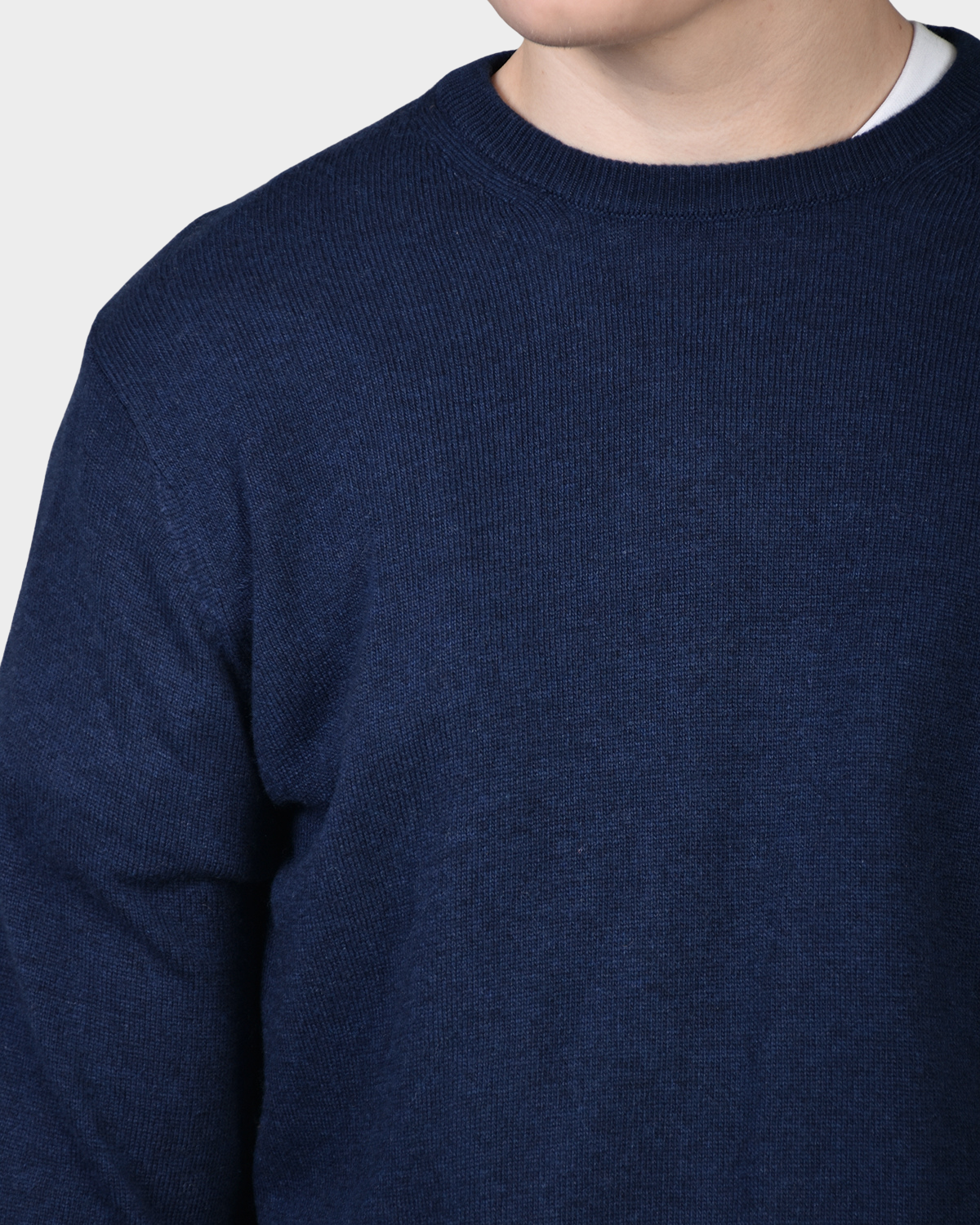 Crewneck 12 GG Cash Blend - Denim - Hugo Sthlm