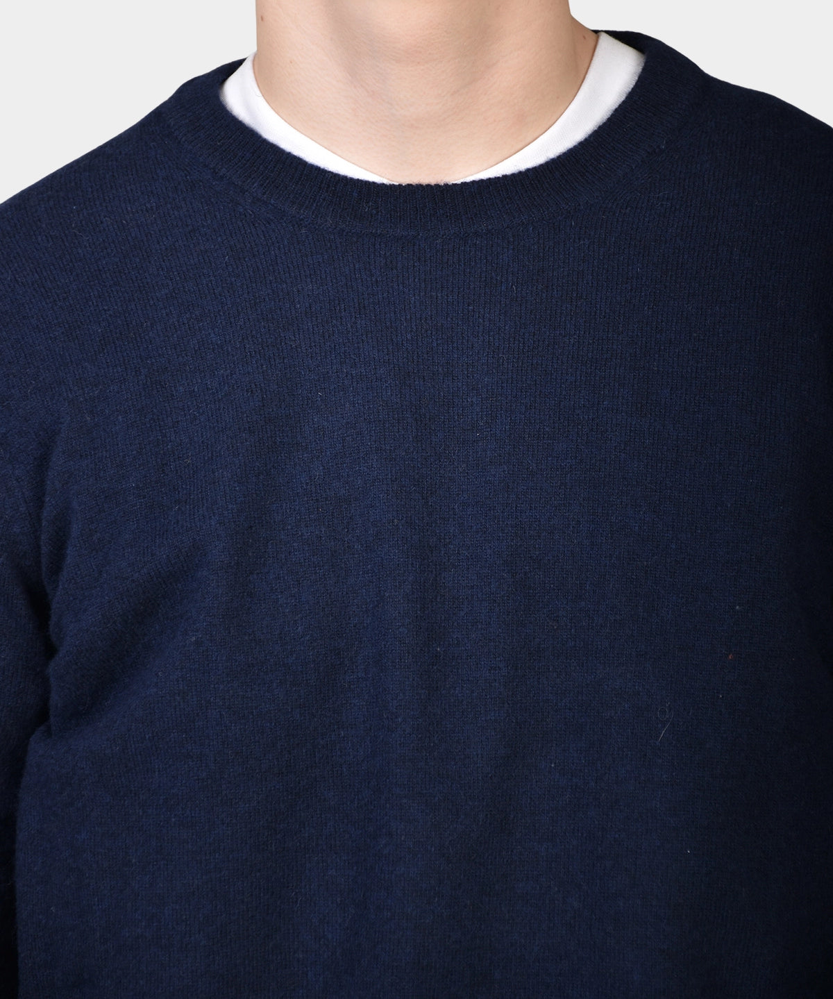 Crewneck 12 GG Lambswool - Navy - Hugo Sthlm
