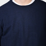 Crewneck 12 GG Lambswool - Navy - Hugo Sthlm