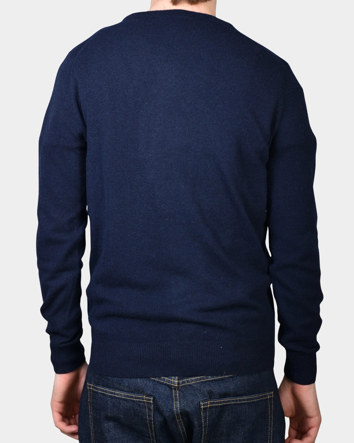 Crewneck 12 GG Lambswool - Navy - Hugo Sthlm