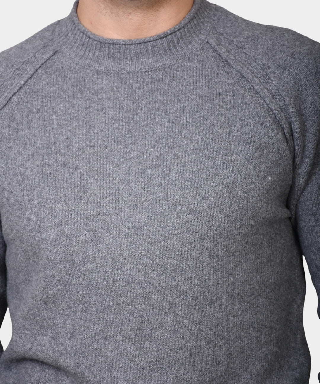 Crewneck Wool Turtel Neck - Grey - Hugo Sthlm