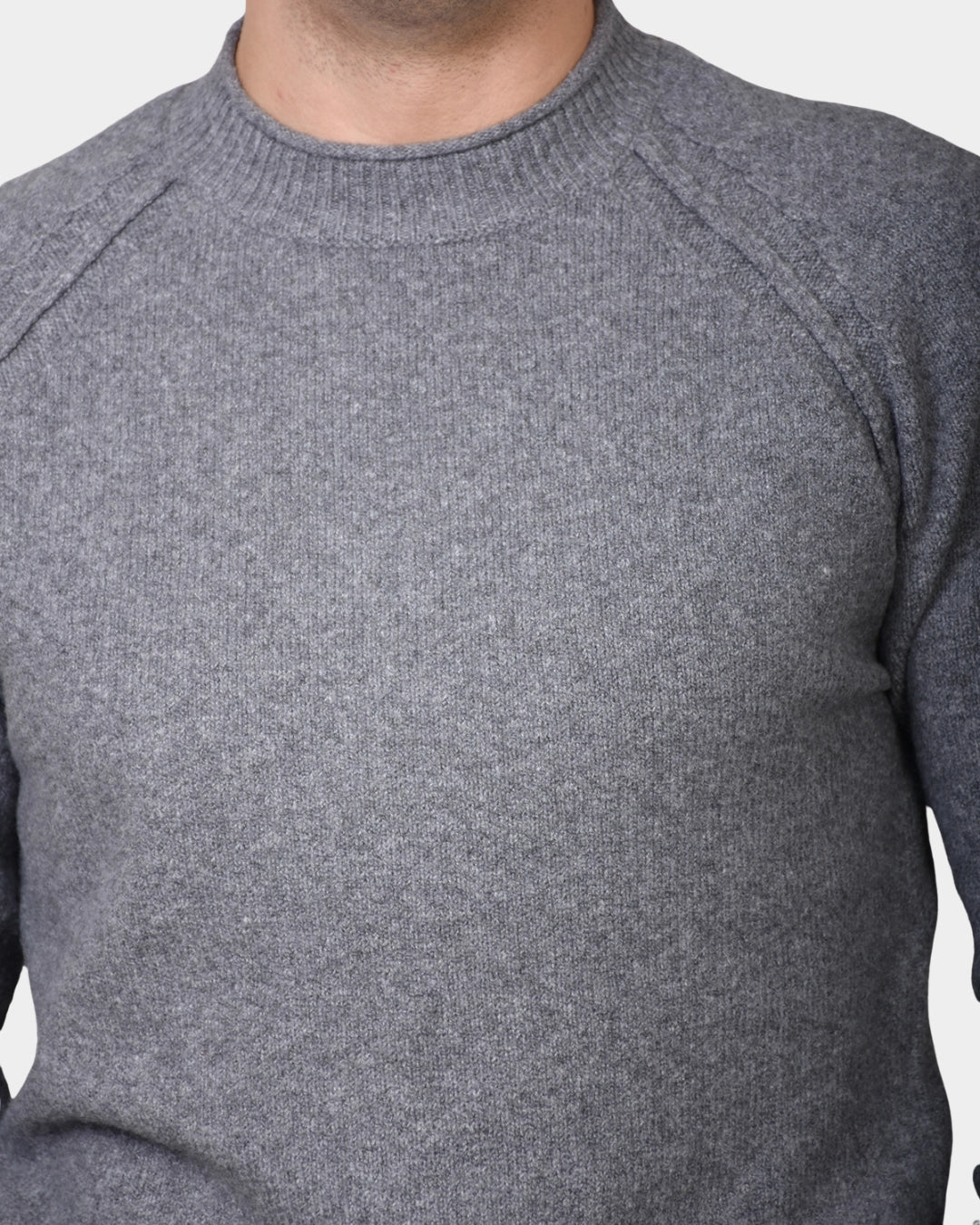 Crewneck Wool Turtel Neck - Grey - Hugo Sthlm