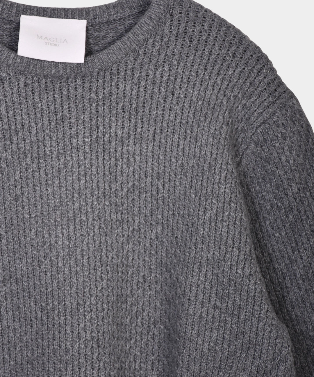 Crewneck Cashmere Blend - Grey - Hugo Sthlm