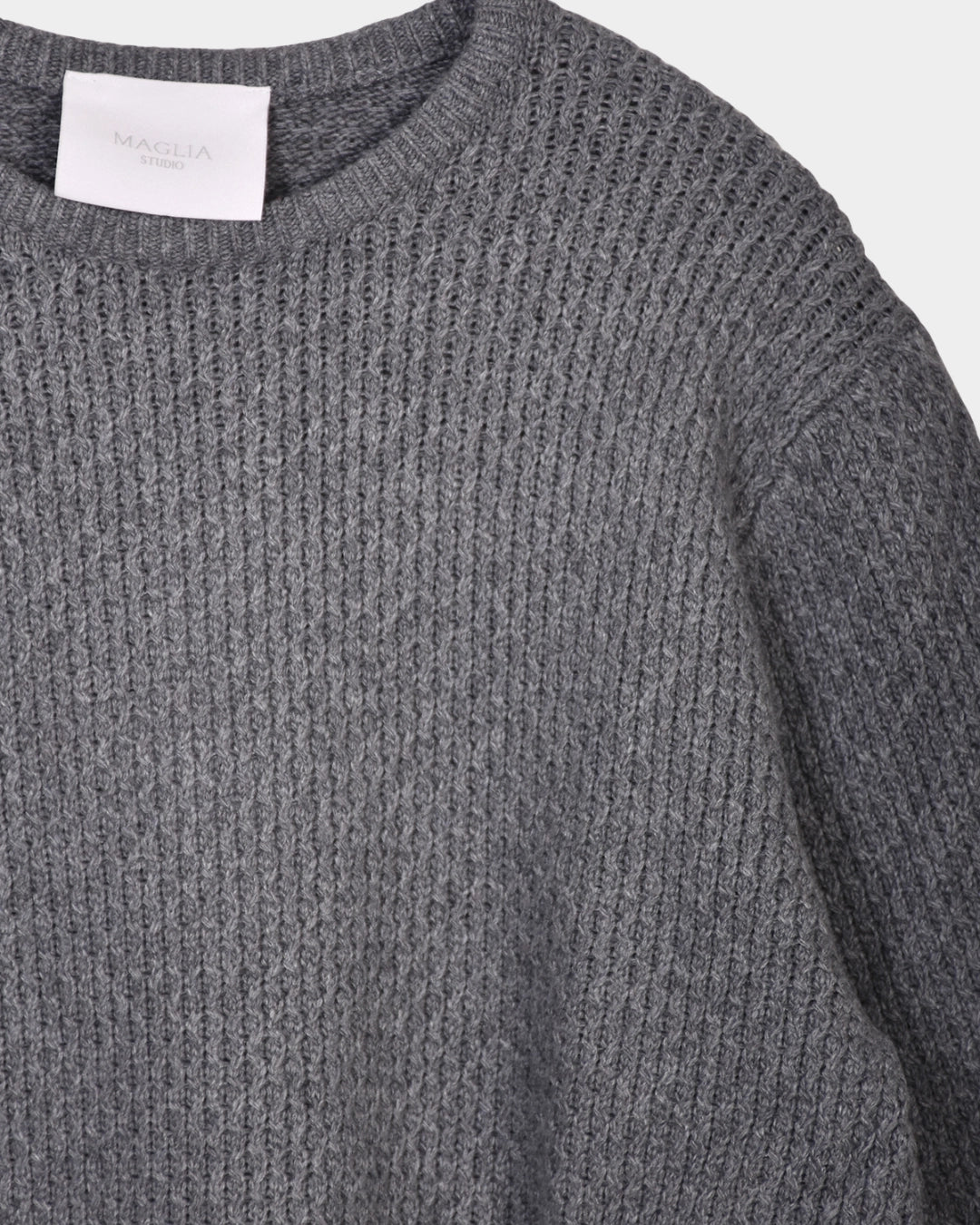 Crewneck Cashmere Blend - Grey - Hugo Sthlm