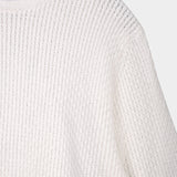 Crewneck Cashmere Blend - White - Hugo Sthlm
