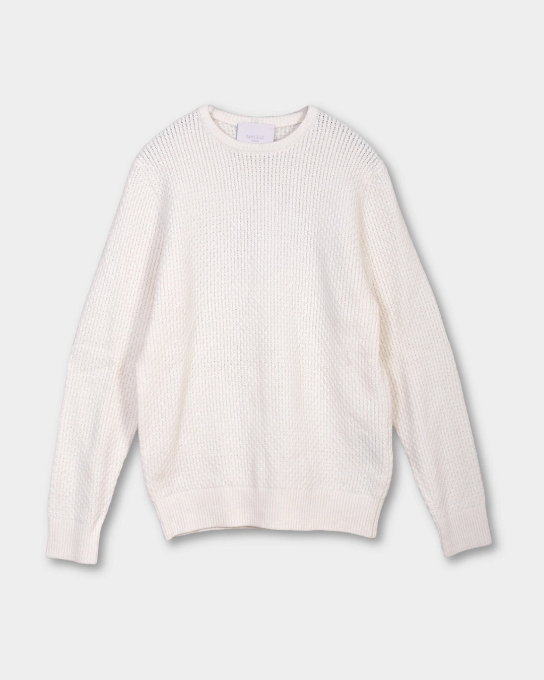 Crewneck Cashmere Blend - White - Hugo Sthlm