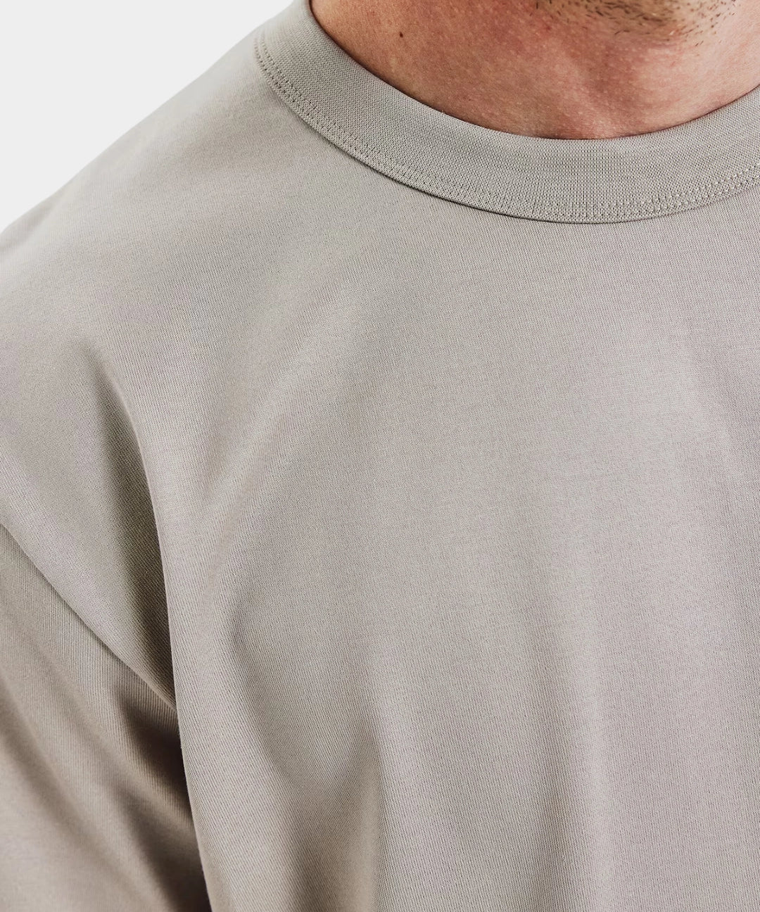 Crew-Neck Pima - Greige - Hugo Sthlm