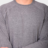 Crewneck Raglan Merino Cashmere - Grey - Hugo Sthlm