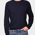 Crewneck Raglan Merino Cashmere - Navy - Hugo Sthlm
