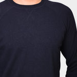 Crewneck Raglan Merino Cashmere - Navy - Hugo Sthlm