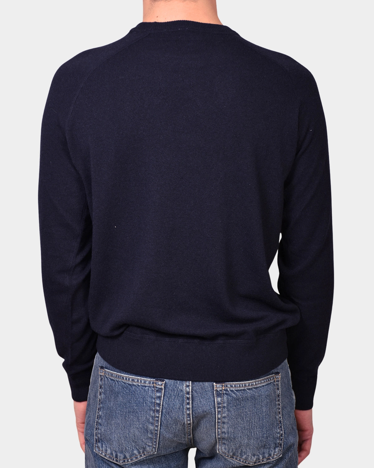 Crewneck Raglan Merino Cashmere - Navy - Hugo Sthlm