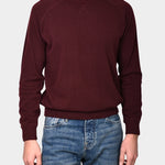 Crewneck Raglan Merino Cashmere - Wine - Hugo Sthlm