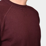 Crewneck Raglan Merino Cashmere - Wine - Hugo Sthlm