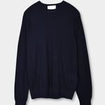 Crewneck Silk/Cashmere - Navy - Hugo Sthlm