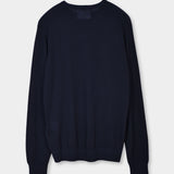 Crewneck Silk/Cashmere - Navy - Hugo Sthlm