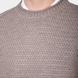 Crewneck Slub Knit Chunky - Brown - Hugo Sthlm