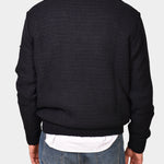Crewneck Slub Knit Chunky - Navy - Hugo Sthlm