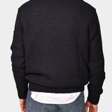 Crewneck Slub Knit Chunky - Navy - Hugo Sthlm