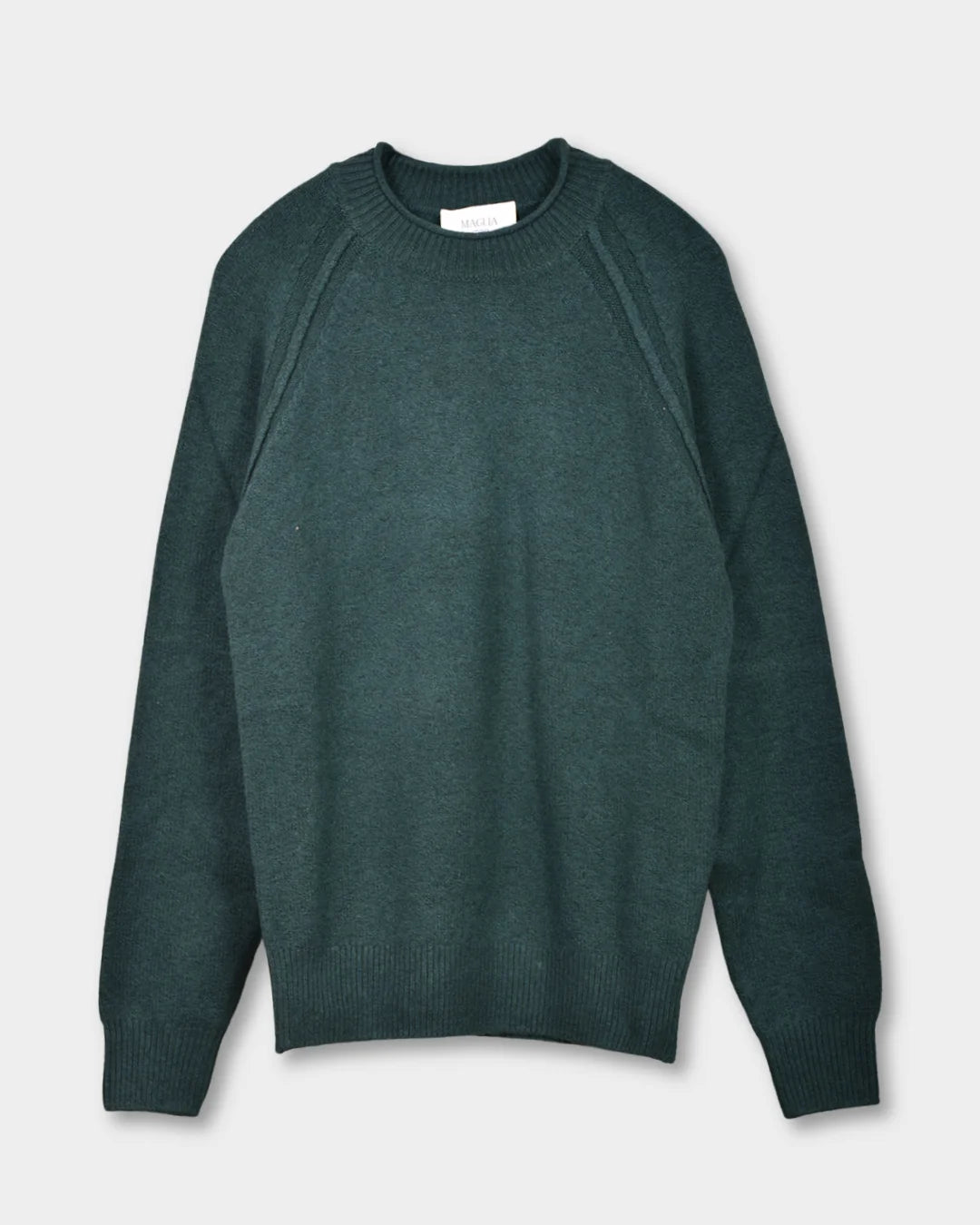 Crewneck Wool Turtel Neck - Green - Hugo Sthlm